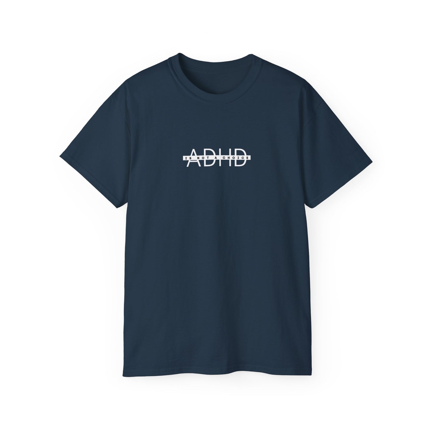US ADHD Awareness Unisex Ultra Cotton Tee, Funny T-Shirt for Support, Gift for Mental Health Advocacy, Casual Everyday Wear