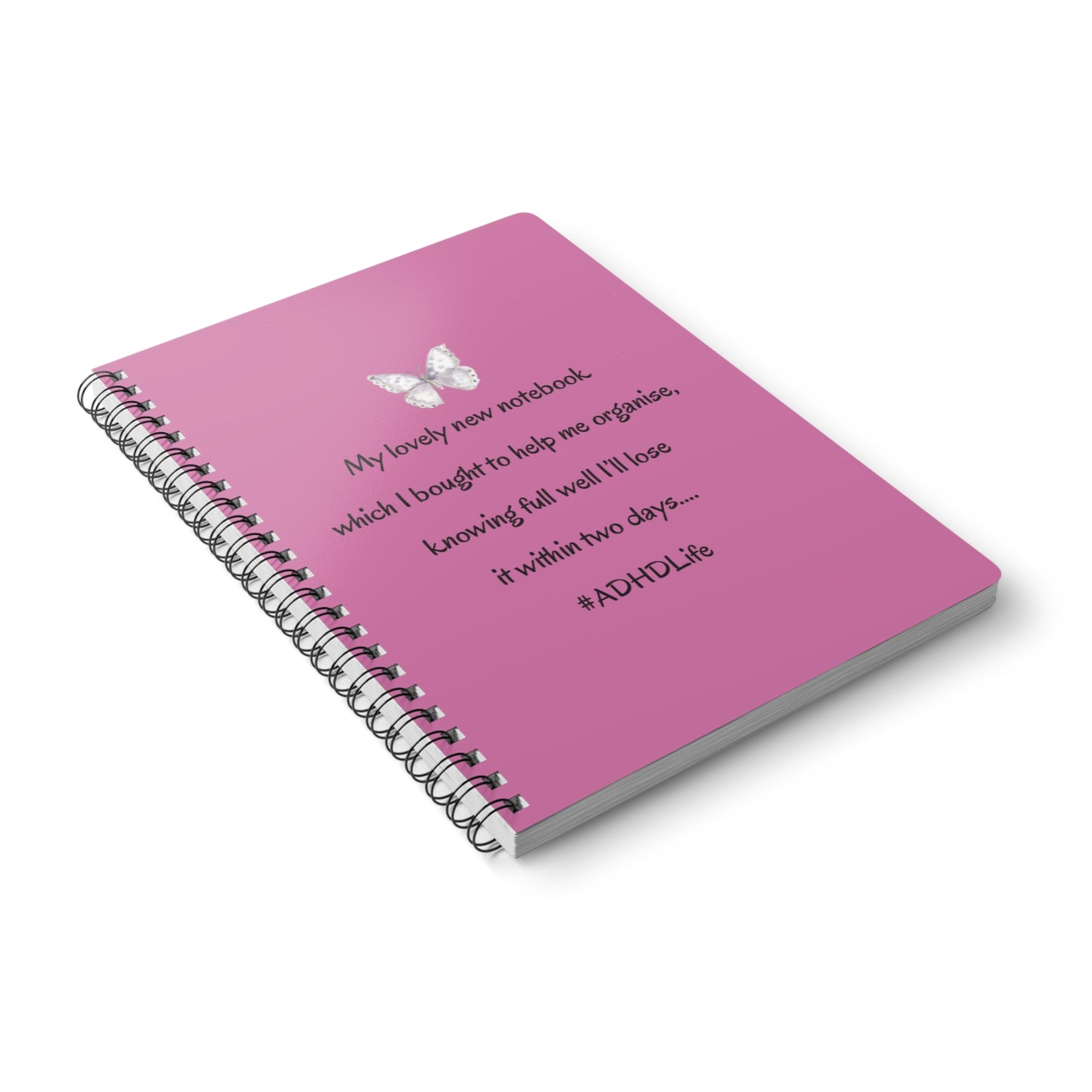 UK Fun ADHD Notebook, A5