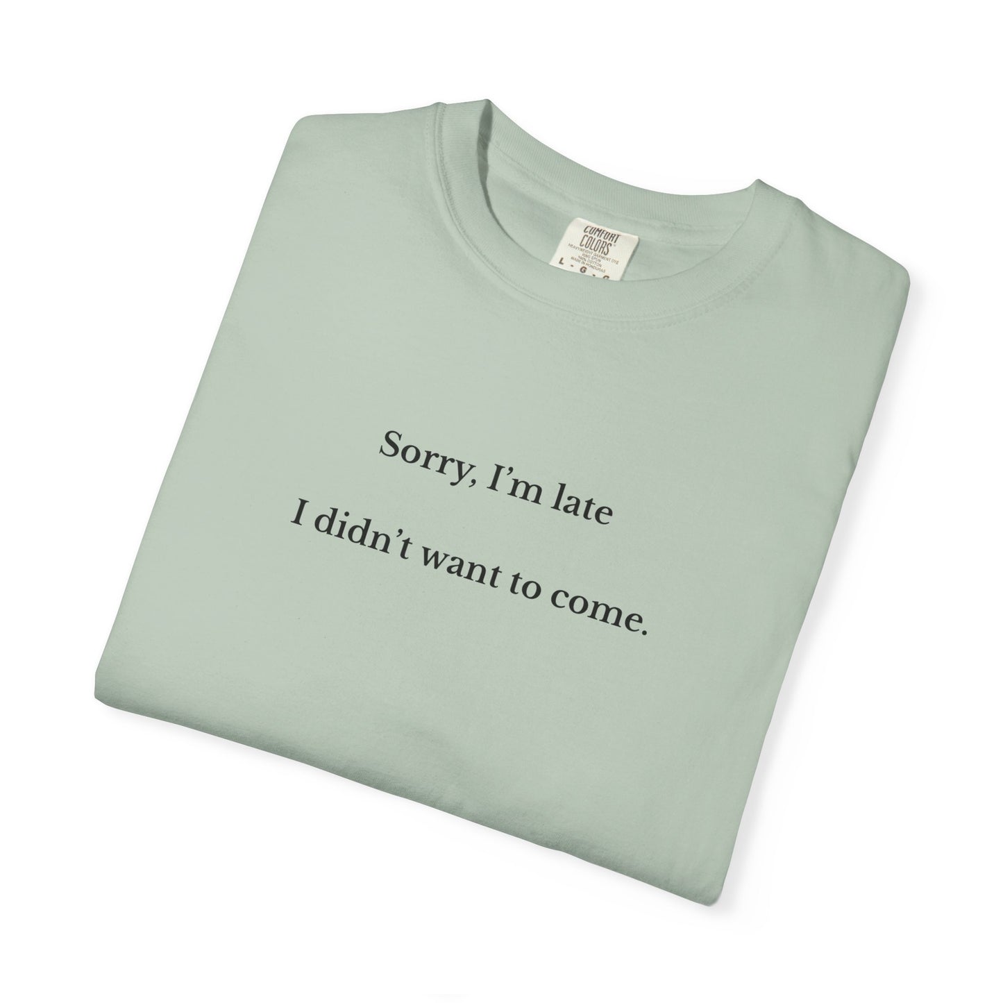 US Funny Late Arrival T-Shirt, Humorous Graphic Tee, Gift for Friends, Casual Wear, Comfort Shirt for Everyday Use