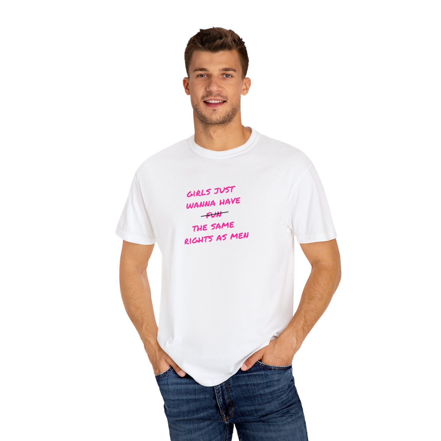 US Girls Just Wanna Have Rights T-shirt, Feminist Apparel, Unisex Tee, Social Justice Gift, Empowerment Top, Statement Shirt
