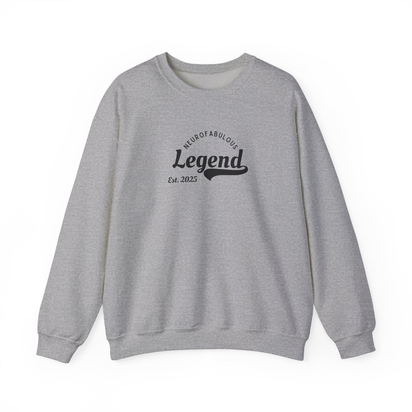 UK Neurofabulous Legend Sweatshirt - Cozy Gift for Creatives, Unisex Crewneck, Birthday or Holiday Wear, Everyday Comfort