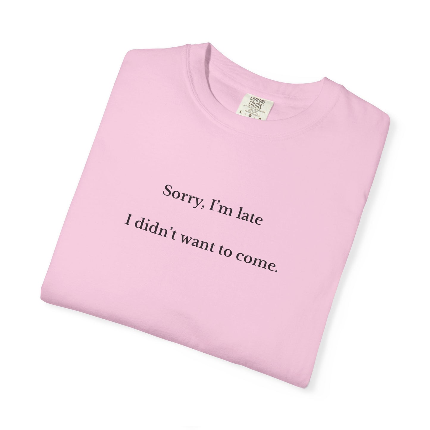 US Funny Late Arrival T-Shirt, Humorous Graphic Tee, Gift for Friends, Casual Wear, Comfort Shirt for Everyday Use