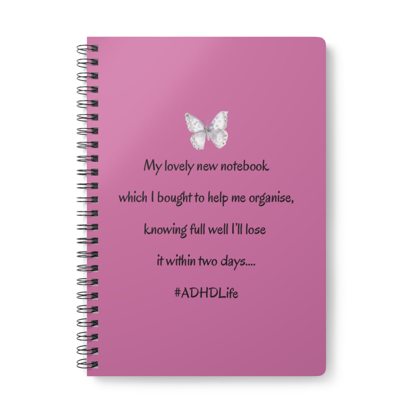 UK Fun ADHD Notebook, A5