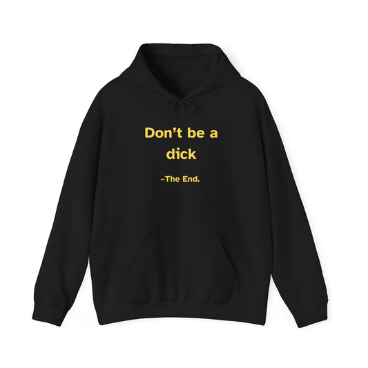 UK Don’t be a Dick Hoodie, Unisex Sweatshirt, Family Gift, Cozy Apparel, Mother's Day, Father's Day, Casual Wear