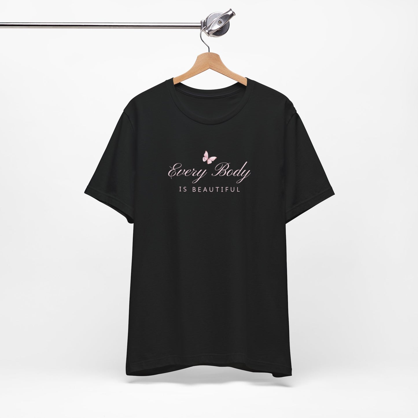 UK Every Body Is Beautiful Tee - Unisex Short Sleeve Shirt, Affirmation Apparel, Body Positivity Gift, Casual Wear, Motivational Clothing