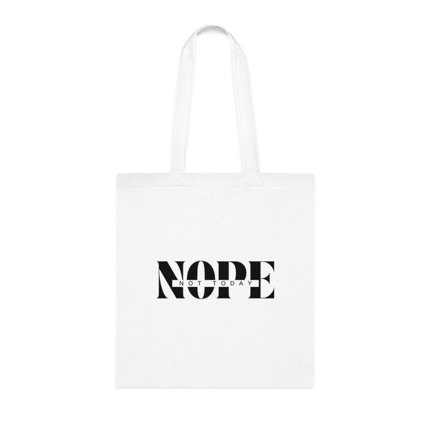 UK - "NOPE NOT TODAY" | Reusable Shopping Bag, Gift for Friend, Motivational Quote Tote, Eco-Friendly Bag, Daily Use & Travel