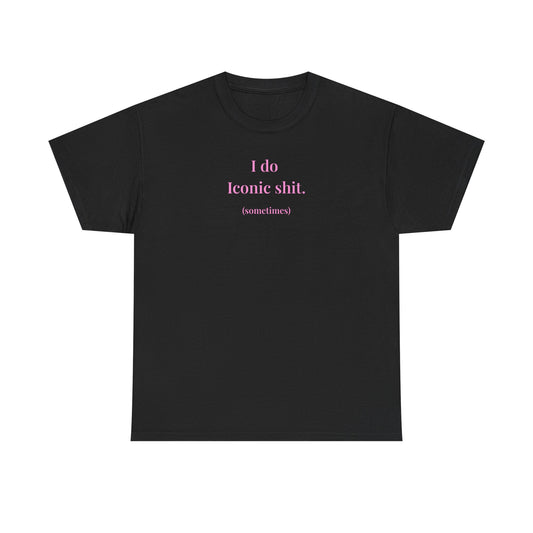 UK Iconic Shit Unisex Heavy Cotton Tee, Casual Tee, Statement Shirt, Gift for Trendsetters, Everyday Wear