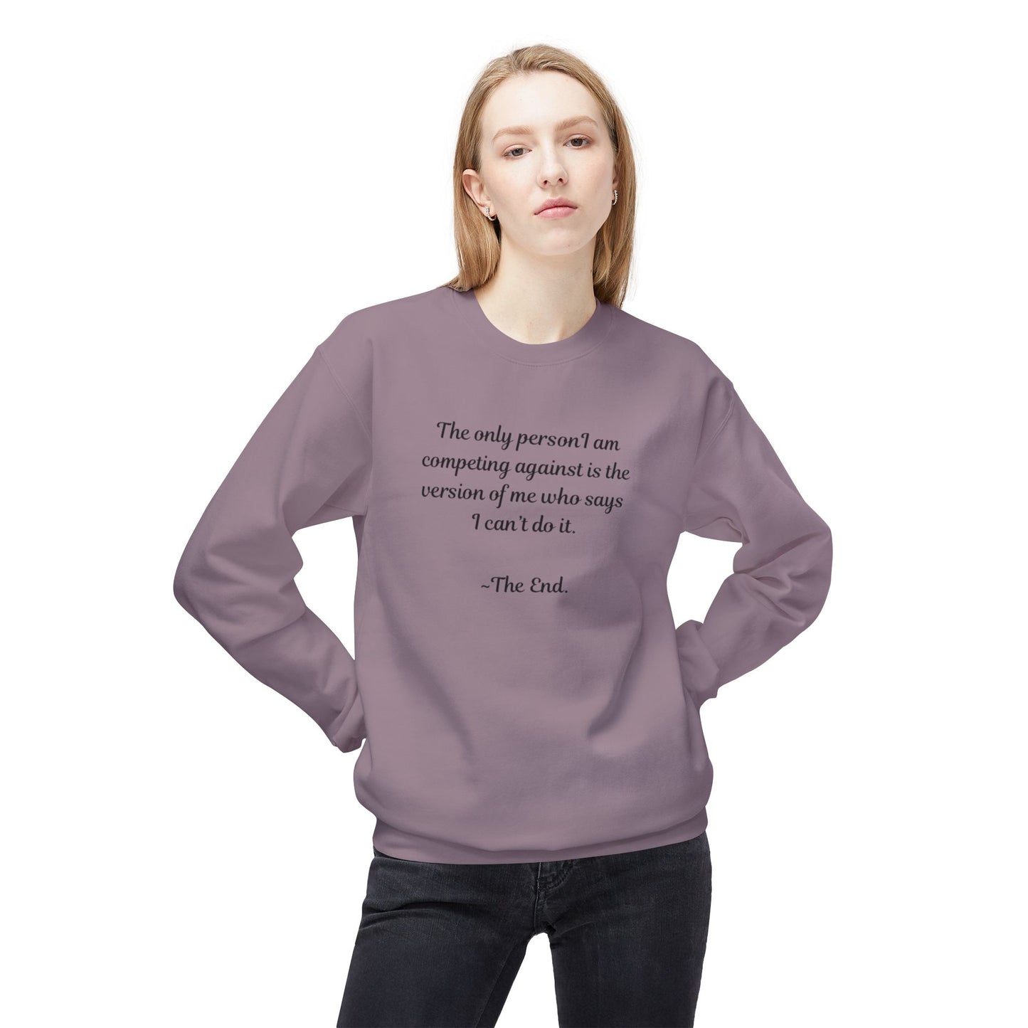 UK Motivational Crewneck Sweatshirt - Inspirational Gift for Friends, Cozy Apparel for Self-Care, Perfect for Birthdays, Affirmation Wear
