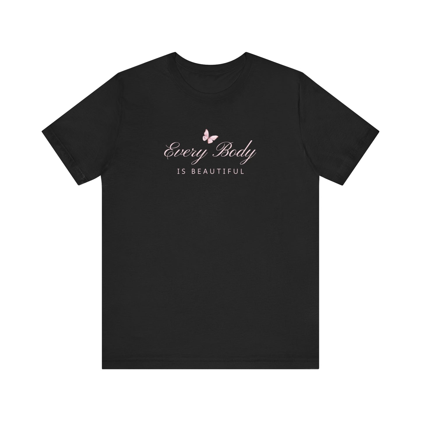 UK Every Body Is Beautiful Tee - Unisex Short Sleeve Shirt, Affirmation Apparel, Body Positivity Gift, Casual Wear, Motivational Clothing