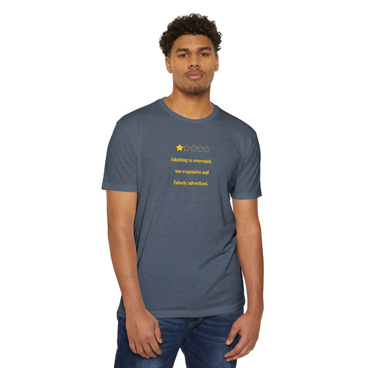 US Unisex Graphic Tee - 'Adulting is Overrated' T-Shirt, Funny Gift for Friends, Casual Wear, Birthday Gift, Comfy Jersey Shirt