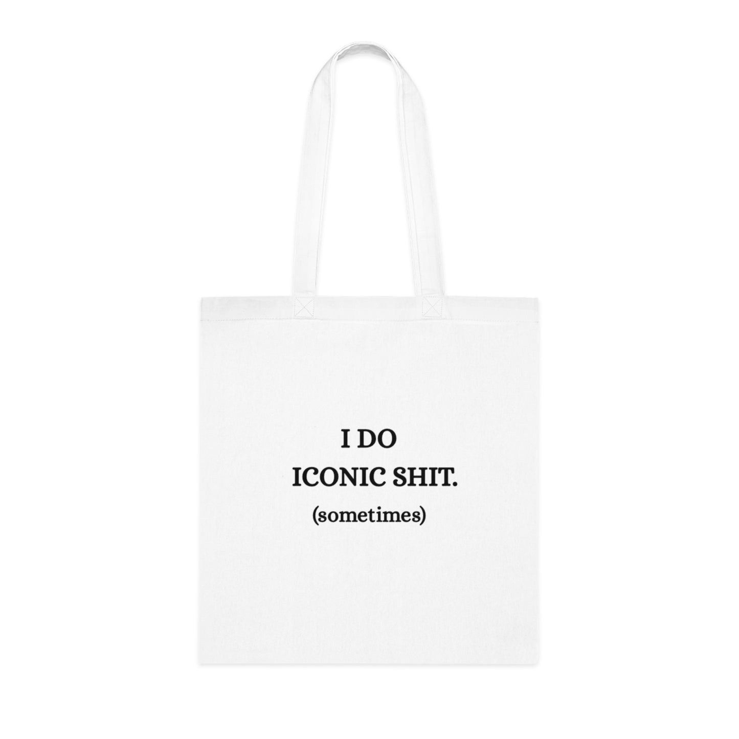 UK I Do Iconic Shit Cotton Tote, Funny Tote Bag, Reusable Shopping Bag, Gift for Her, Eco-Friendly Carryall