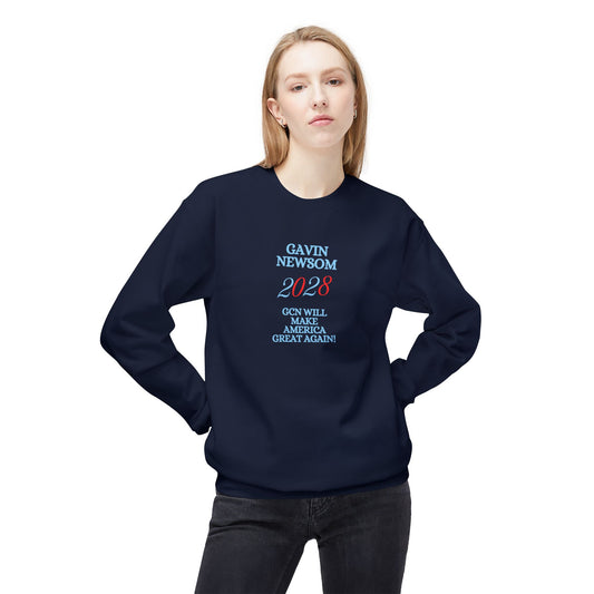 US 2028 Election Crewneck Sweatshirt, Political Apparel, Gender Neutral Fashion, Gift for Enthusiasts, Rally Gear, Comfortable Layer