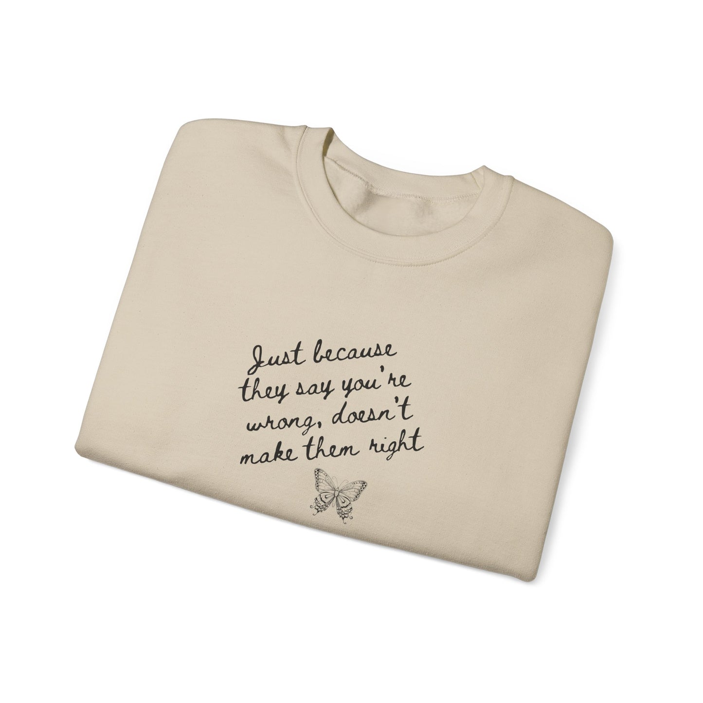 UK Just Because Crewneck Sweatshirt - Inspirational Gift for Friends, Cozy Fall Fashion, Unisex Sweatshirt, Motivational Quote, Soft [...]