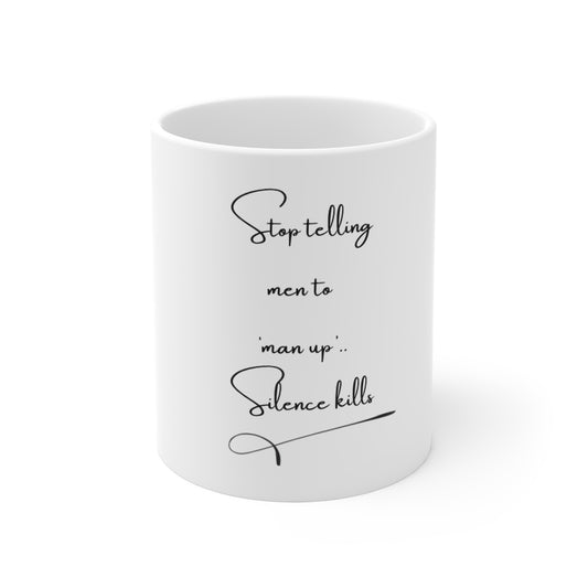 UK Mens mental health 11oz White Mug with Thought-Provoking Quote, Perfect for Gifts, Office Decor, Self-Expression, Support Mental Health, [...]