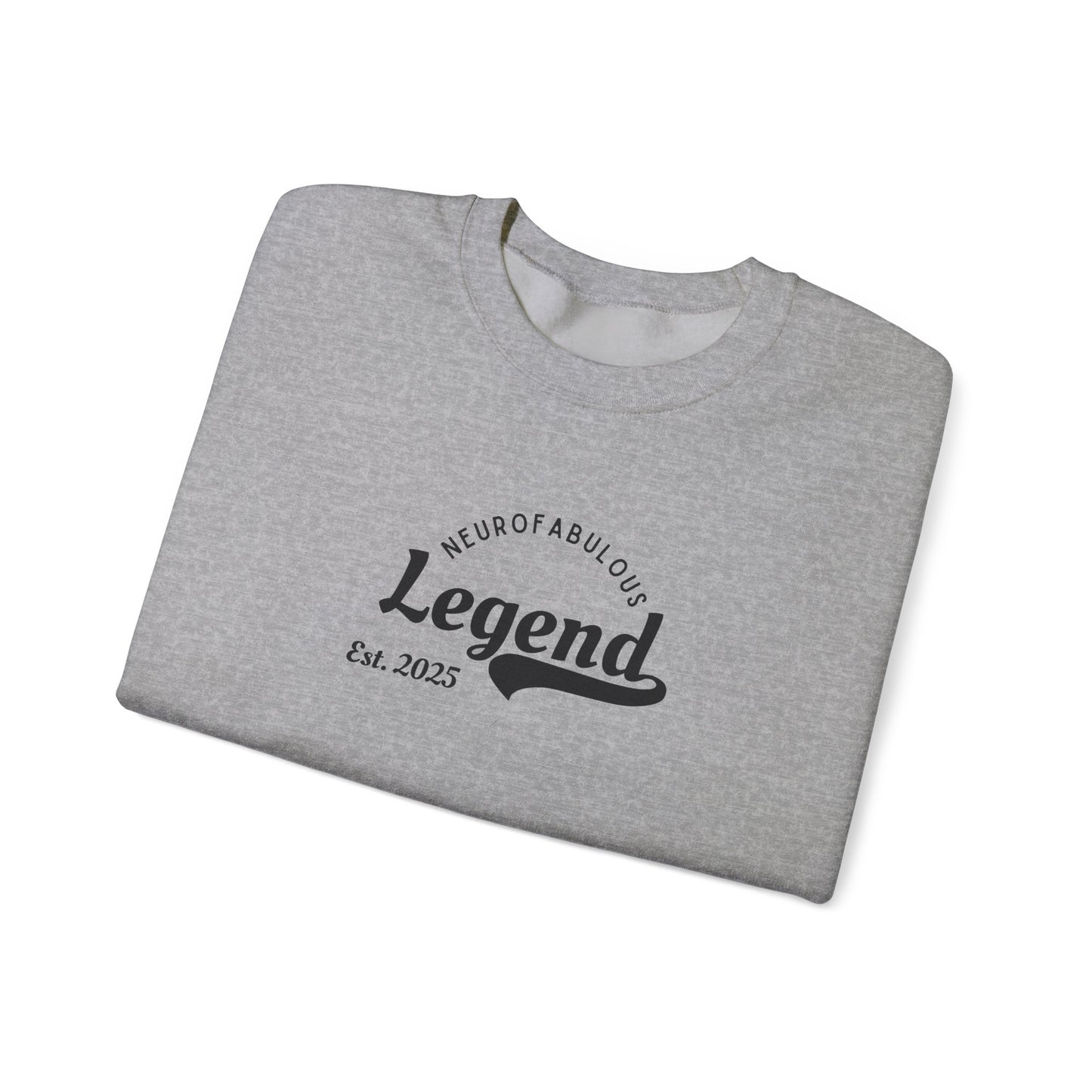 UK Neurofabulous Legend Sweatshirt - Cozy Gift for Creatives, Unisex Crewneck, Birthday or Holiday Wear, Everyday Comfort