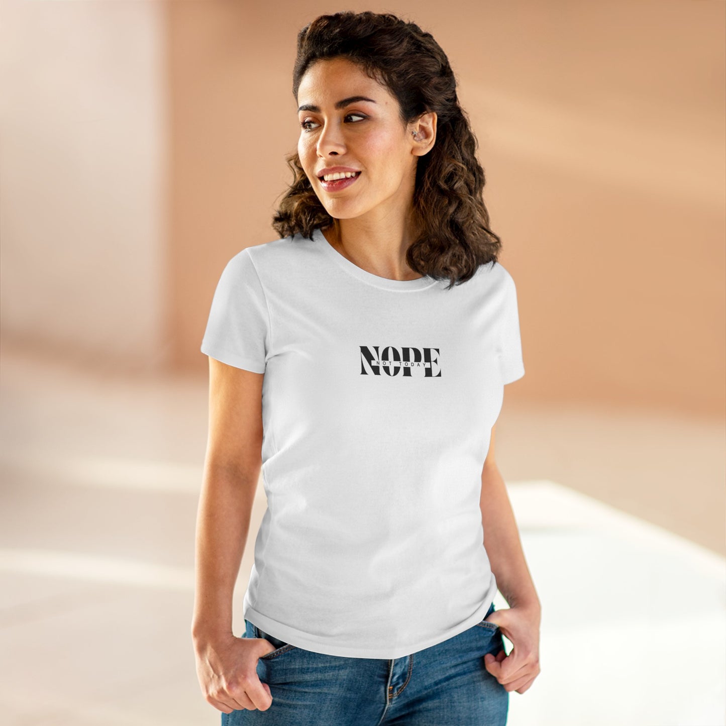 US  - "NOPE" Graphic Tee for Casual Wear, Gift for Friends, Birthday, Everyday Style, Humor Tee