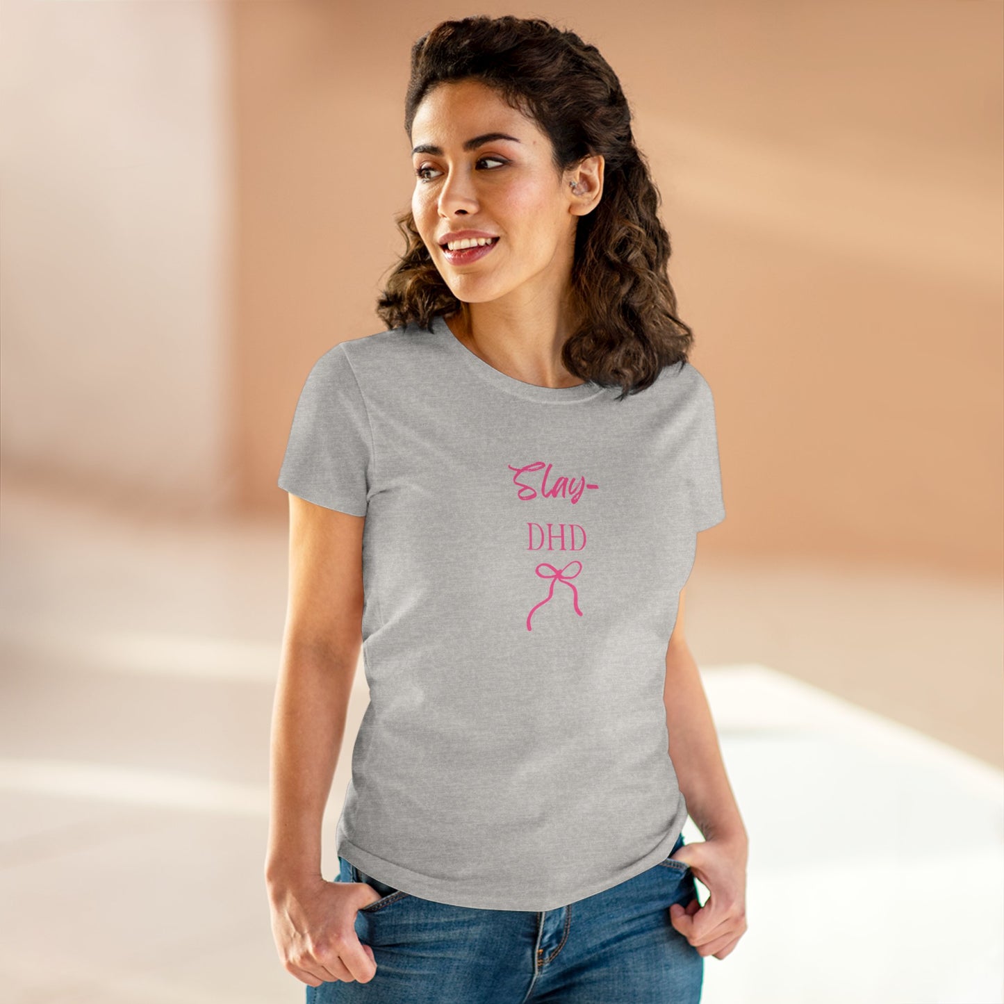 US Slay DHD Women's Tee, Casual Cotton Top, Trendy Graphic Shirt, Gifts for Her, Summer Fashion Style