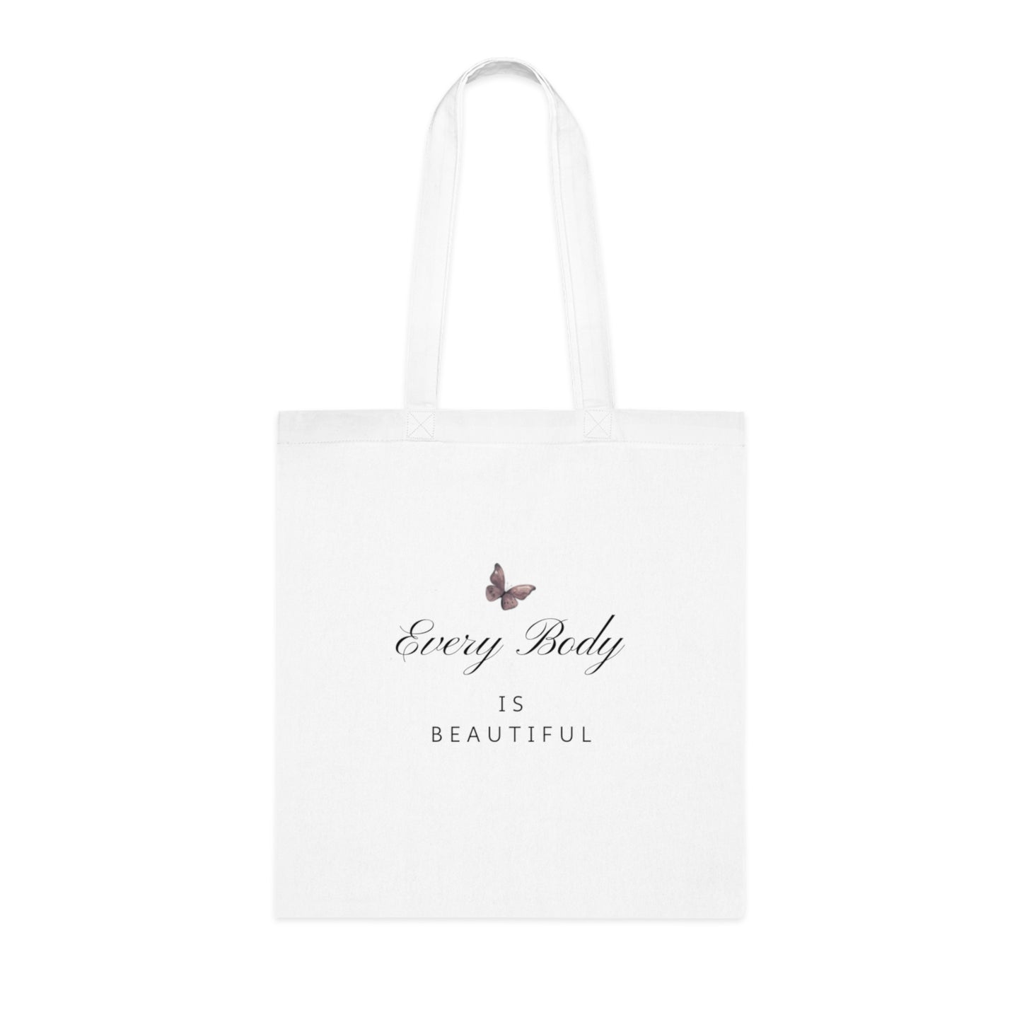 UK Every Body Is Beautiful Cotton Tote | Eco-Friendly Shopping Bag, Gift for Her, Inspirational Tote, Everyday Use, Fashion Accessory