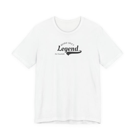 UK Legendary Neuro-Spicy Unisex Tee | Fun Gift for Neurodivergent Friends, Casual Wear, Celebration Shirt, Unique Graphic Tee, Everyday Comfort