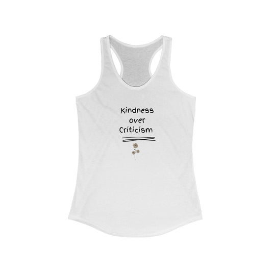 US Kindness Over Criticism Racerback Tank - Motivational Women's Top, Spring/Summer Activewear, Gift for Her, Inspirational Workout [...]