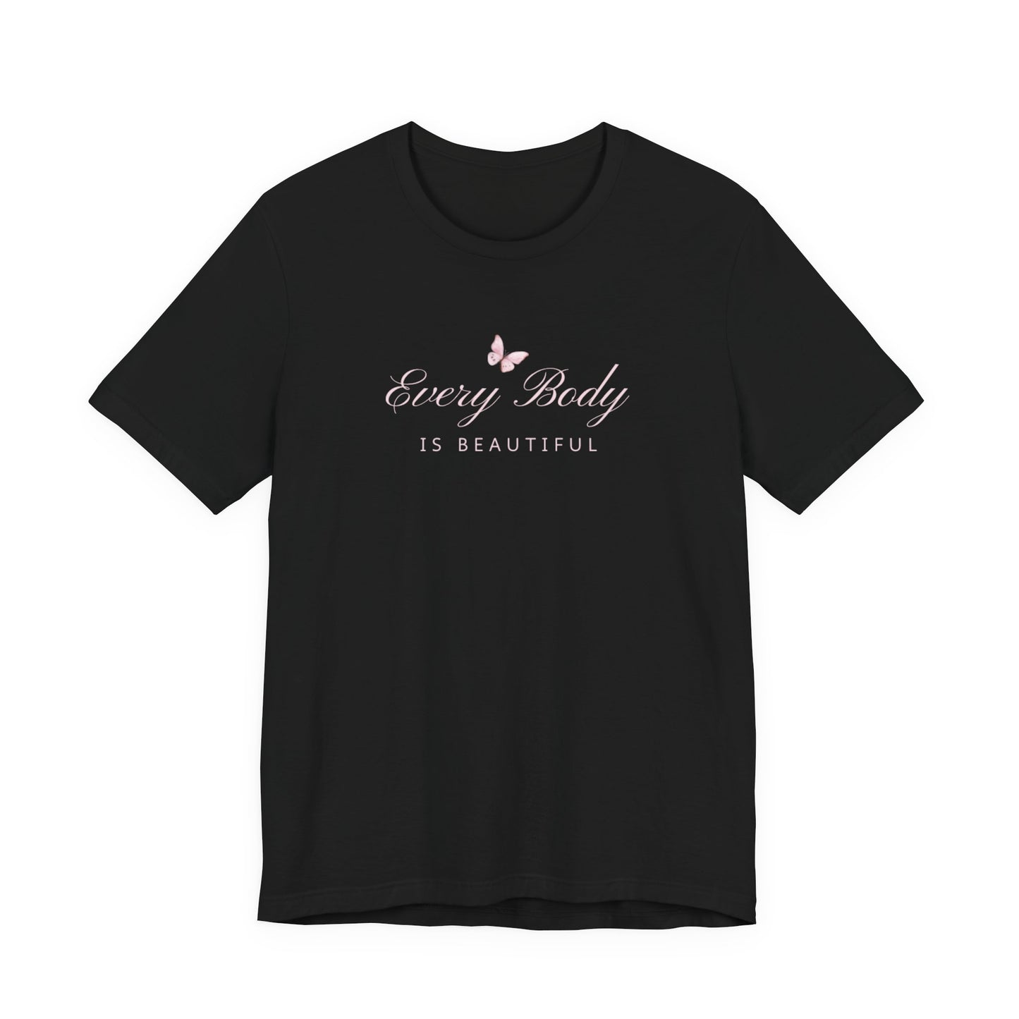 UK Every Body Is Beautiful Tee - Unisex Short Sleeve Shirt, Affirmation Apparel, Body Positivity Gift, Casual Wear, Motivational Clothing