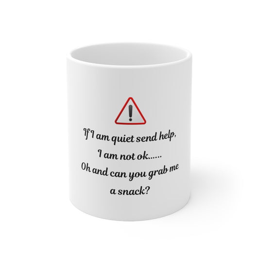 UK Ceramic Coffee Mug, Funny Tea Cup with Humor, Gift for Friends, Office Decor, Self-Care Reminder, 11oz, 15oz