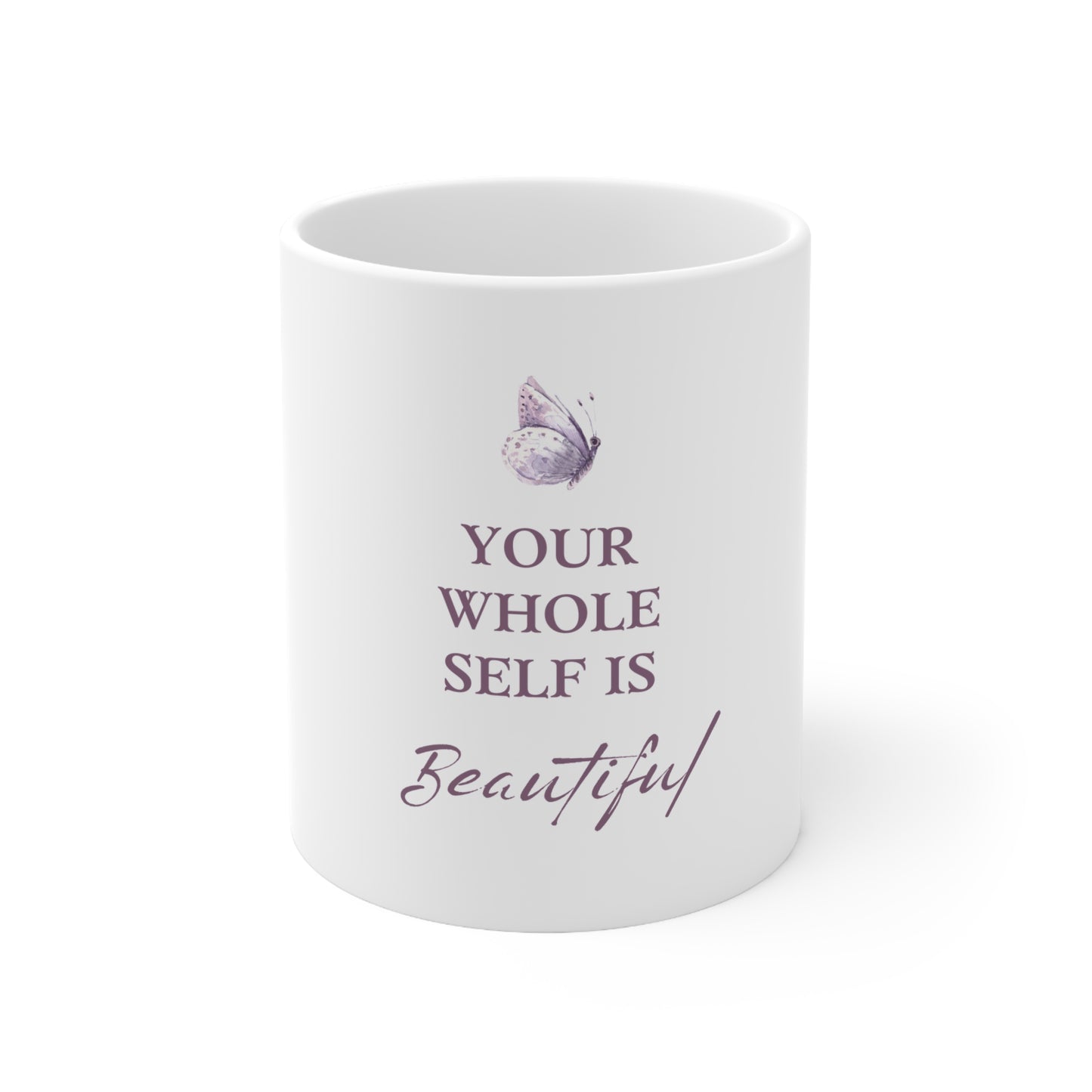 UKBeautiful Self Ceramic Coffee Cups, Inspirational Mug, Unique Gift, Morning Motivation, 11oz and 15oz Size Options