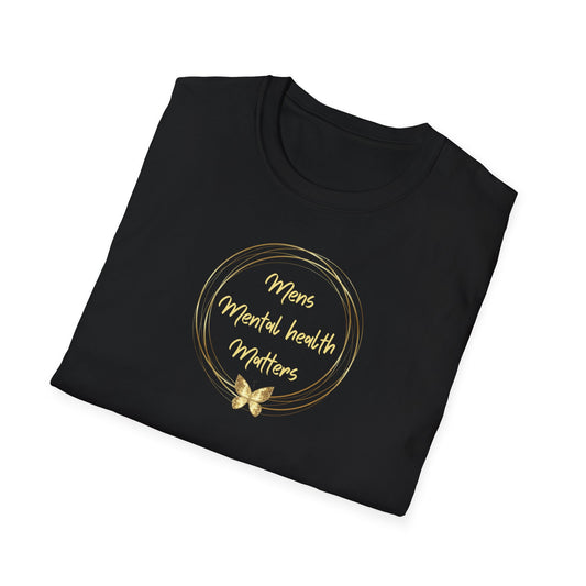 UK Men's Mental Health Matters T-Shirt, Unisex Tee for Awareness, Casual Wear, Gift for Men, Softstyle Top, Support Mental Health