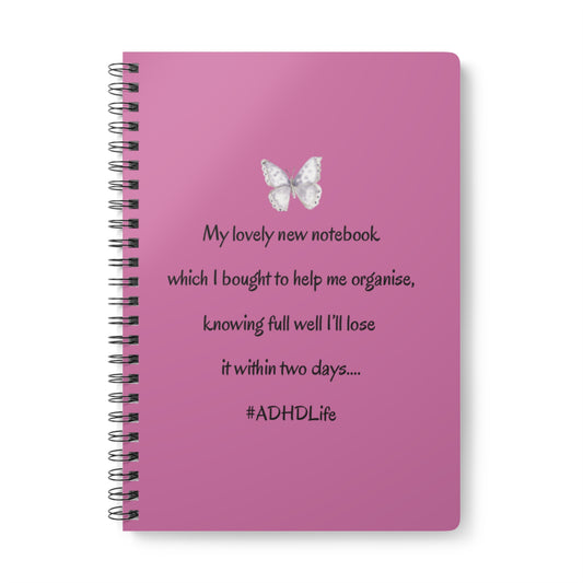 UK Fun ADHD Notebook, A5