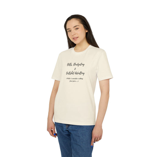 UK Adulting Humor Unisex T-Shirt - Funny Bills Budgeting Tee, Gift for Creators, Casual Wear, Motivational Shirt